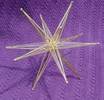 Six-Axis Foldable Star Sculpture by John Kostick